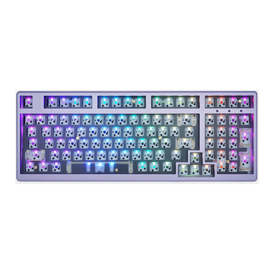 EVERGLIDE SK98 - Hot Swappable Triple-Mode Wired Mechanical Gaming Keyboard DIY Kit Manual