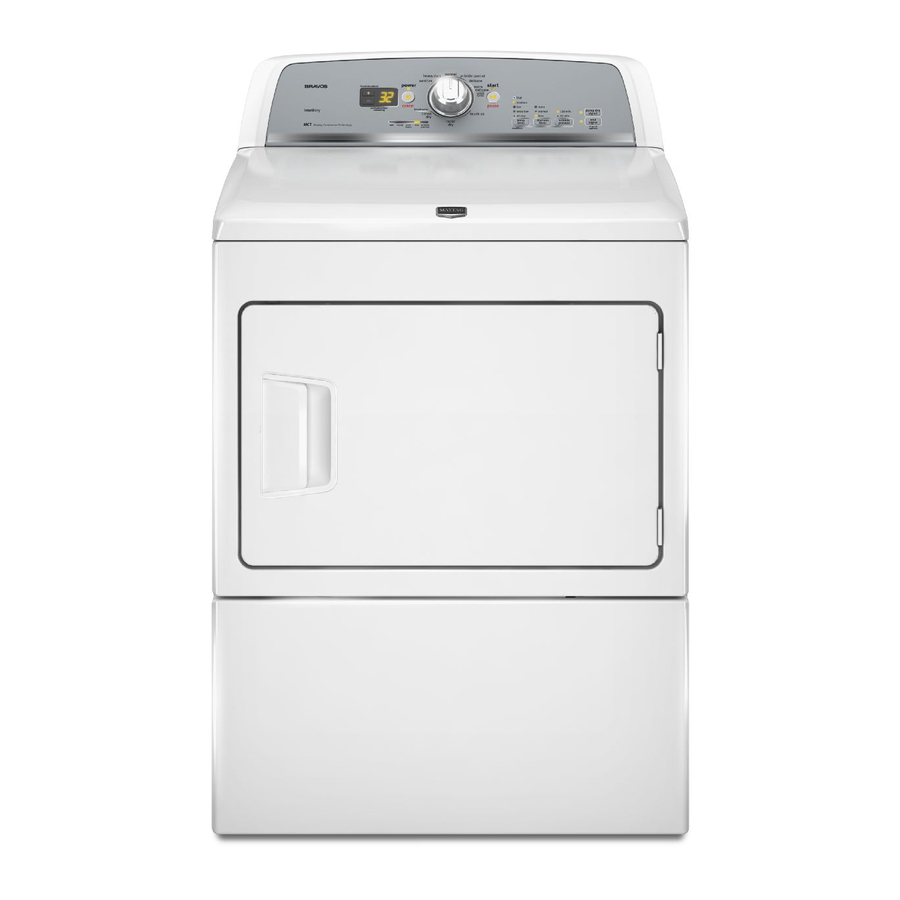 Maytag Bravos MEDX600XW0 Use And Care Manual