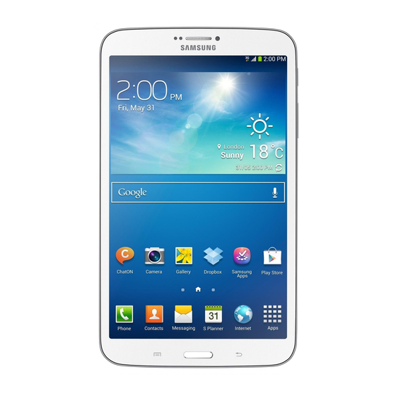 Samsung Galaxy Tab 3 Important Safety Information