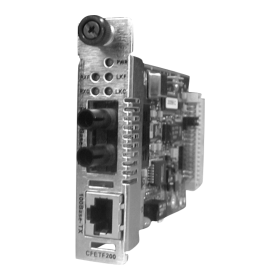Transition Networks CFETF1011-205 User Manual