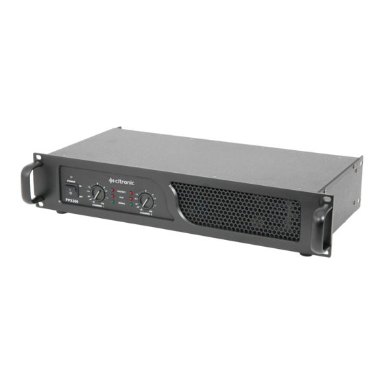 Citronic PPX Series User Manual