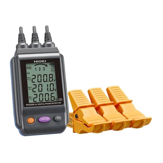 Hioki PD3259-50 Instruction Manual