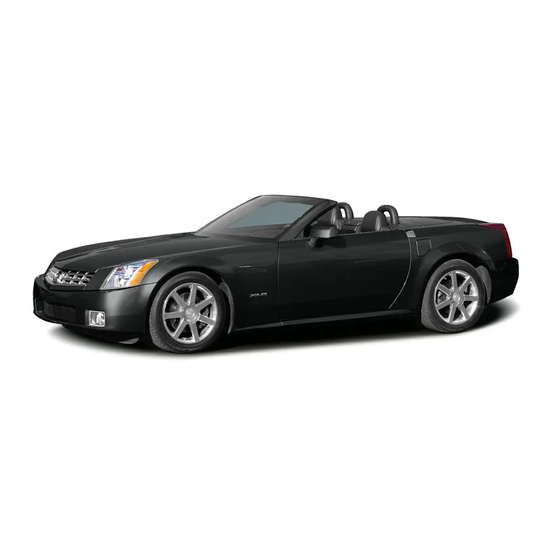 Cadillac 2005 XLR Owner's Manual