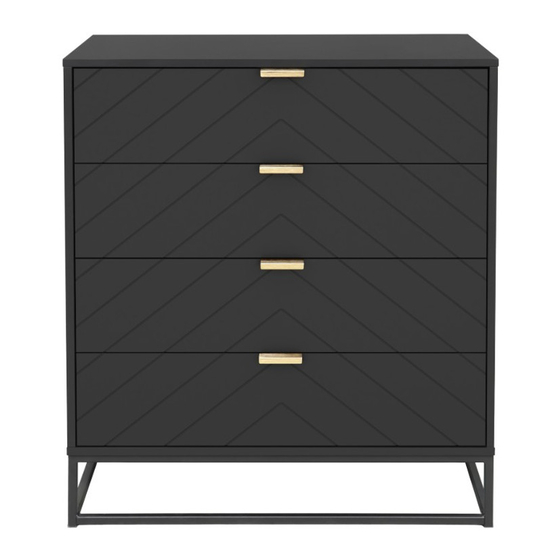 Mocka Inca Four Drawer Assembly Instructions Manual