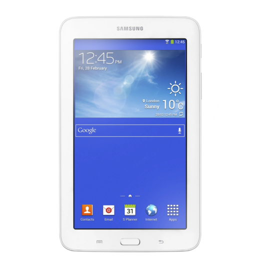 Samsung Galaxy Tab 3 User Manual