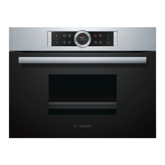 Bosch CDG634A 0 Series Instruction Manual
