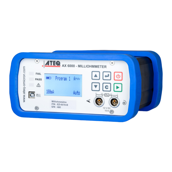 ATEQ AX 6000 User Manual