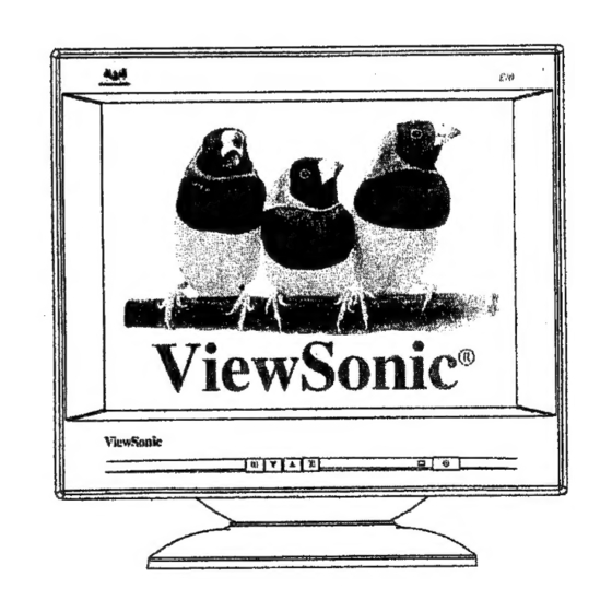 ViewSonic E70-3 Service Manual