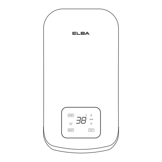 Elba EWH-Q4211 Owner's Manual