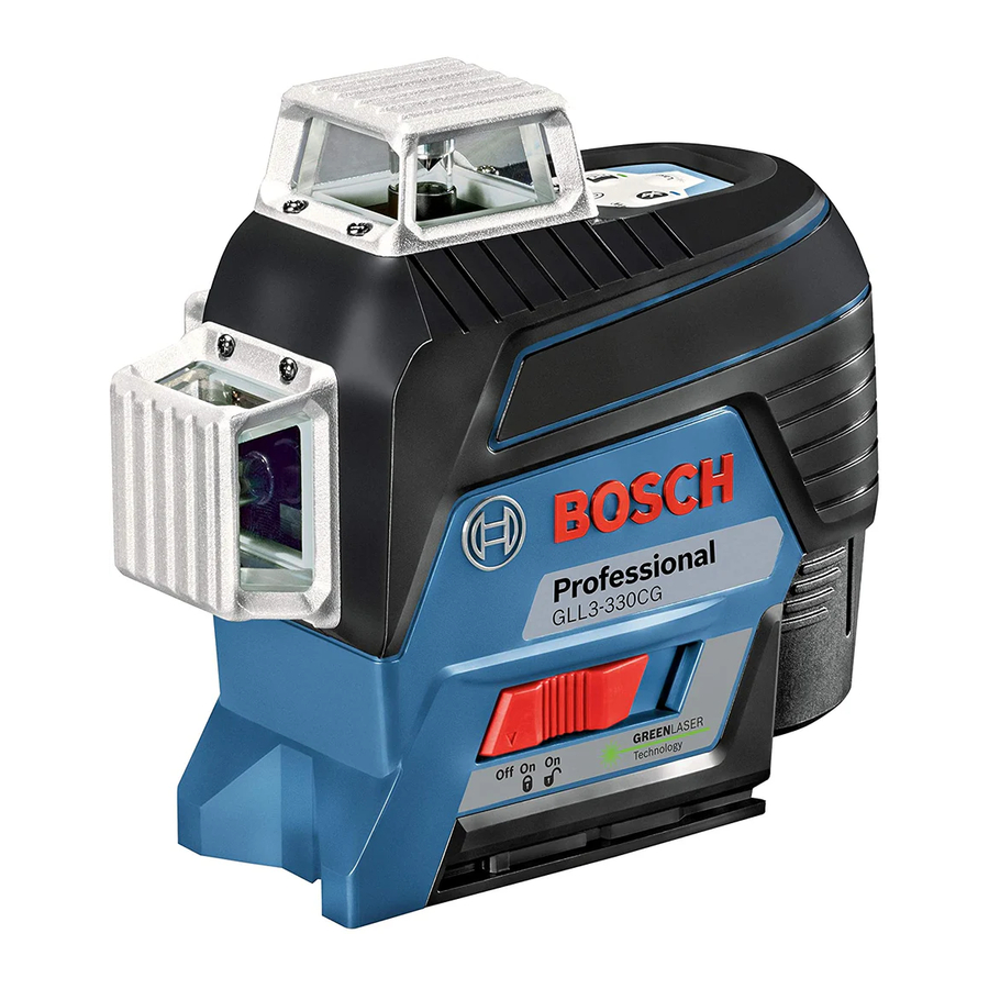 Bosch GLL3-330C, GLL3-330CG, GLL330-80CGN Manual