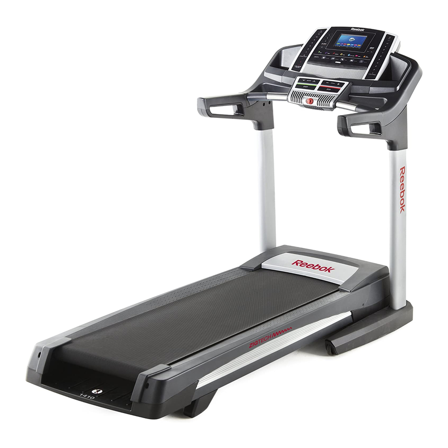 Reebok 1410 Treadmill Manual