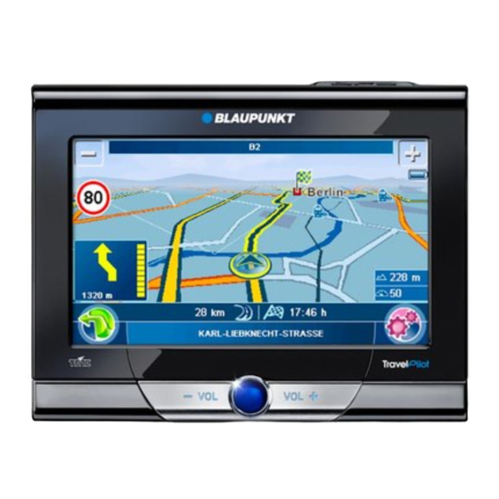 Blaupunkt TravelPilot Lucca 3.5 Operating And Installation Instructions