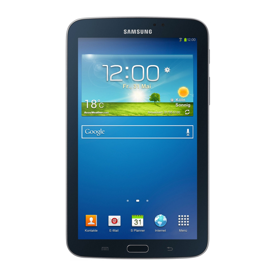 Samsung Galaxy Tab 3 User Manual