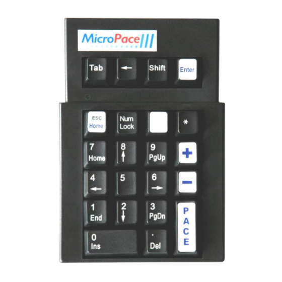 MicroPace MP3393 Instructions For Use Manual