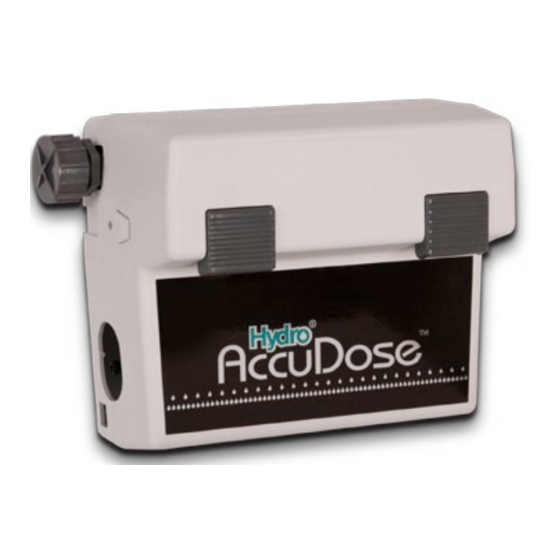 Hydro AccuDose 3874GBA-2 Quick User Manual