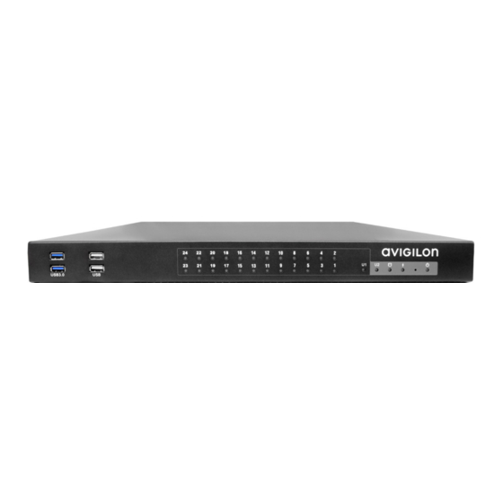 Avigilon VMA-AS1-16P HD Video Appliance Manuals