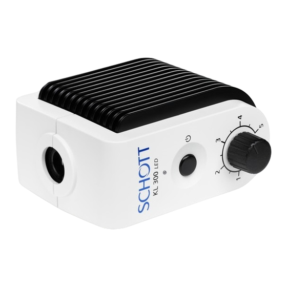 SCHOTT KL 300 LED User Manual