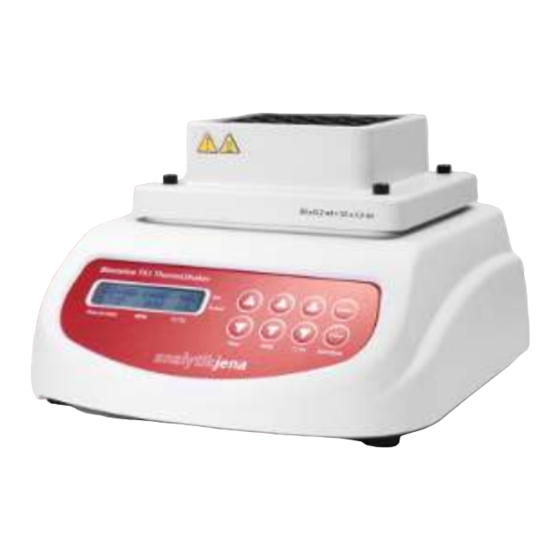 Endress+Hauser analytikjena Biometra ThermoShaker TS1 Short Manual