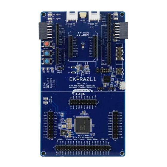 Renesas RA2L1 Quick Start Manual