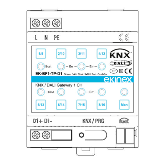 Ekinex EK-BF1-TP-D1 Applications Manual
