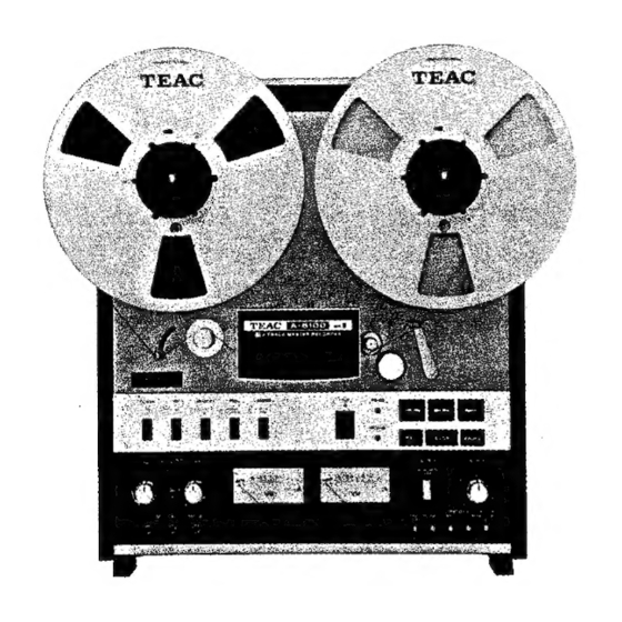 Teac A-6100MKII Analog Tape Deck Manuals