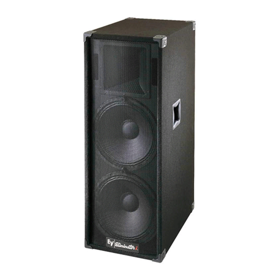 Electro-Voice Two-Way High-Output Stage System Eliminator ii Specification Sheet