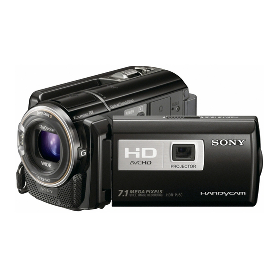 Sony Handycam HDR-XR160 Manuals