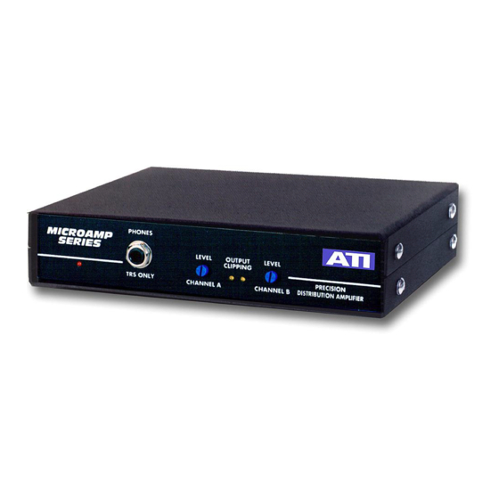 ATI Audio DA2008-1 Operating Ad Maintenance Manual