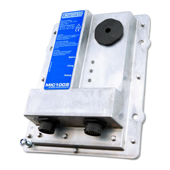 Motortech MIC100 Operating Manual