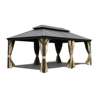 Kozyard 12'x20' Alexander hardtop gazebo with double roof Assembly Manual