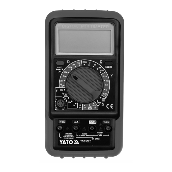 YATO YT-73082 Operating Manual