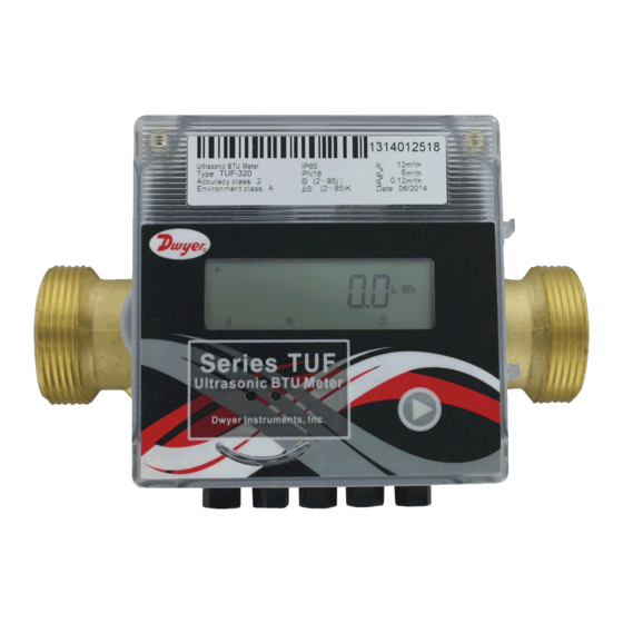 Dwyer Instruments TUF Series Installation And Operating Instructions Manual