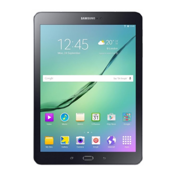 User Manuals: Samsung SM-T815 Galaxy Tablet