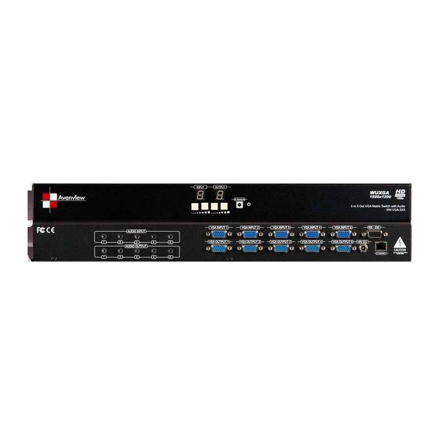 Avenview SW-VGA-5X5 User Manual