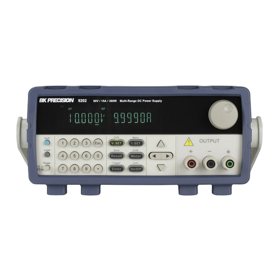 BK Precision 9201 User Manual