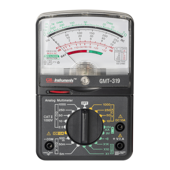 Gardner Bender GMT-319 Owner's Manual