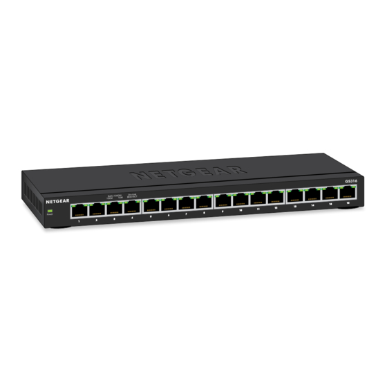 NETGEAR GS316 Installation Manual