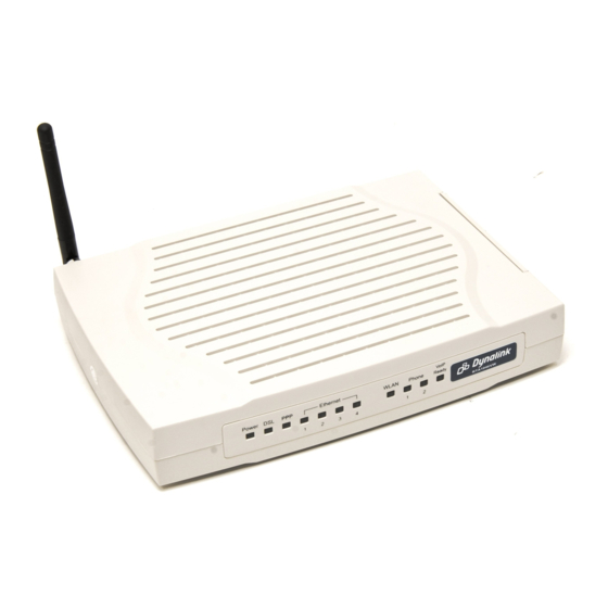 Dynalink ADSL2+ Wireless VoIP Router RTA1046VW User Manual