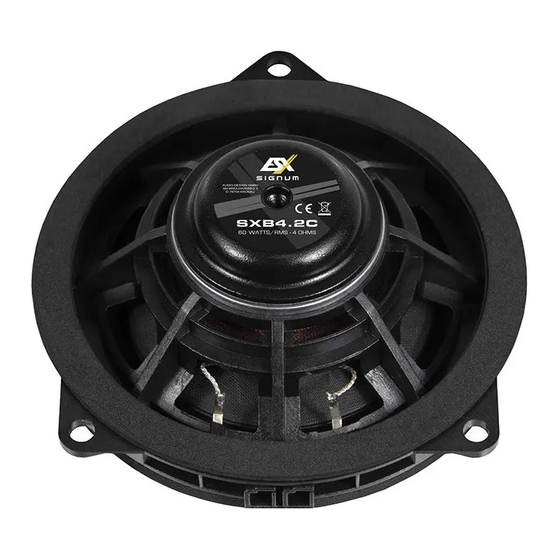 ESX Signum SXB8.3C Manual