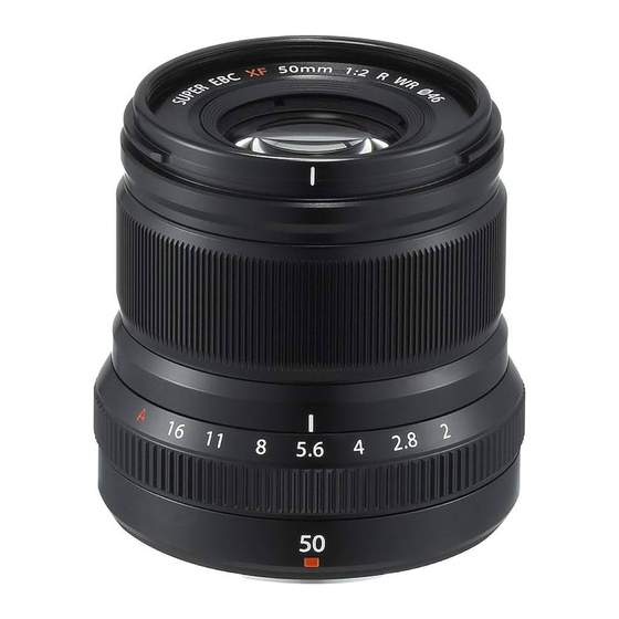 FujiFilm XF50mmF2 R WR Owner's Manual
