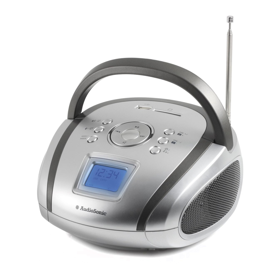 AudioSonic RD-1565 Manual