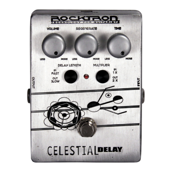 Rocktron Celestial Delay Instruction Manual