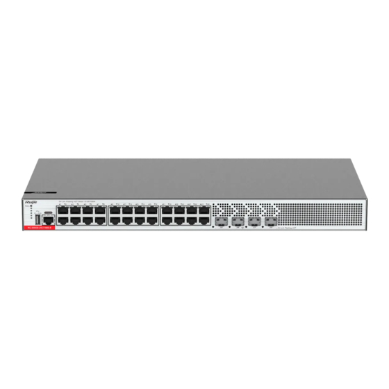 Ruijie RG-S5000-24GT4MS-E Hardware  Installation And Reference Manual
