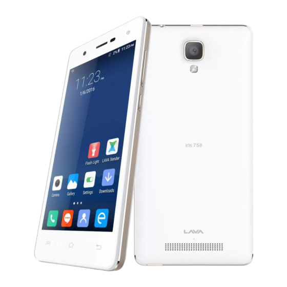 Lava iris 758 User Manual
