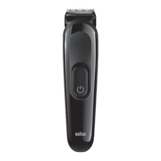 Braun Multigroomer MGK3220 Manual