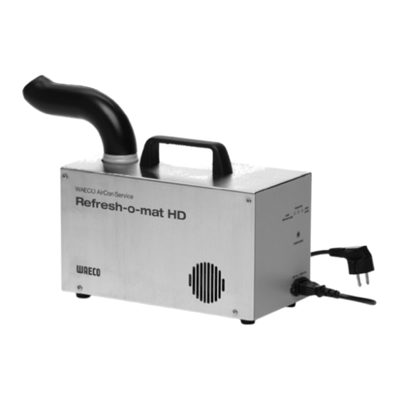 Waeco Refresh-o-mat HD Operating Manual