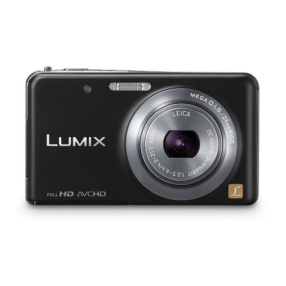 Panasonic Lumix DMC-FX80 Operating Instructions Manual