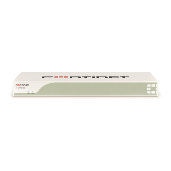 Fortinet FortiRPS 100 Manuals