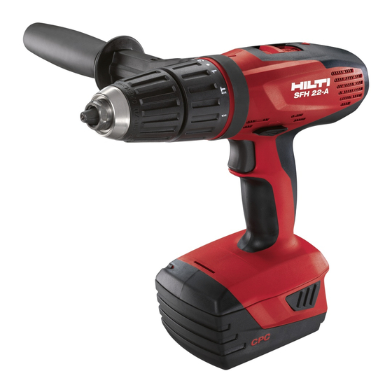 Hilti SF(H)22-A Operating Instructions Manual