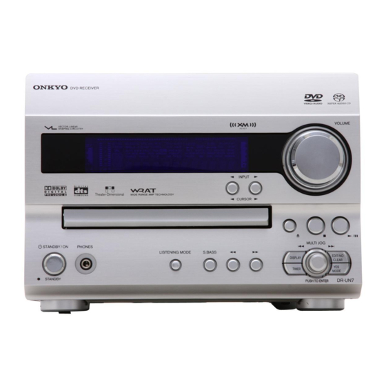 Onkyo DR-UN7 Service Manual